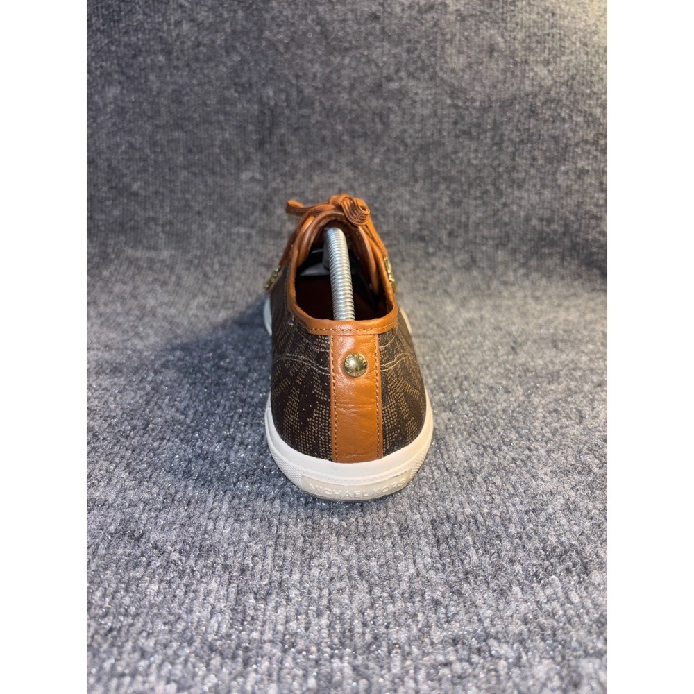 Michael Kors Boerum Sneakers Womens 11M Brown Black Perforated Round Toe Lace Up - Picture 5 of 15
